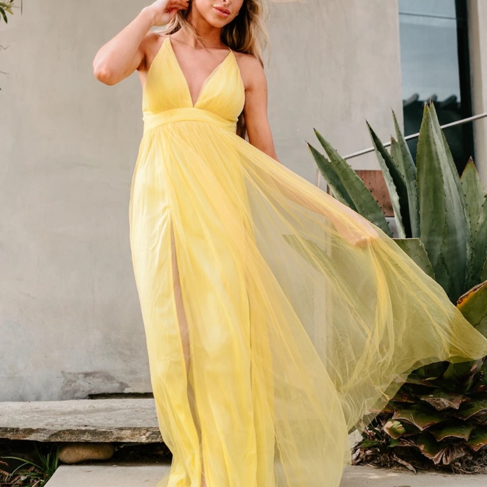 Pleated Maxi Evening Dress